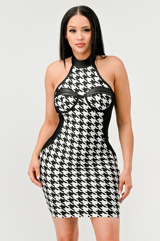 CHECKMATE ILLUSION BANDAG DRESS Wäre Rare Fashion