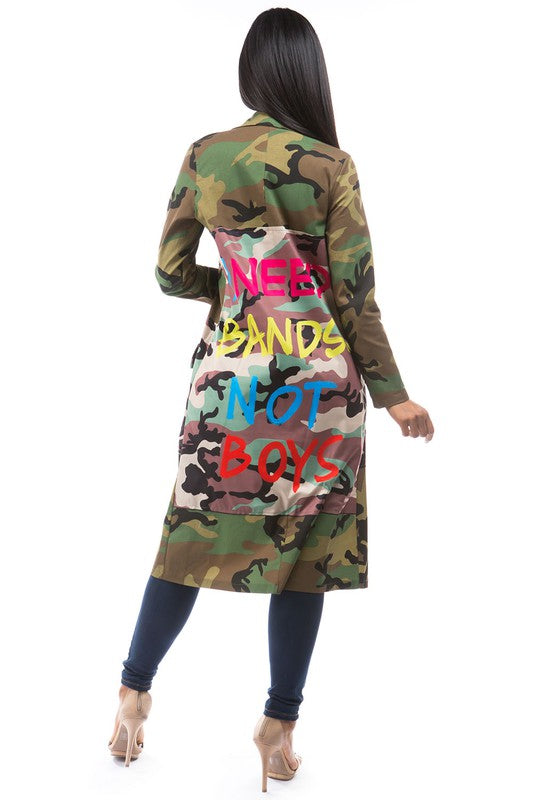MIDI CAMOFLAGE PRINT JACKETS