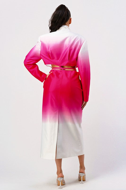 Color gradient spring trench coat Athina