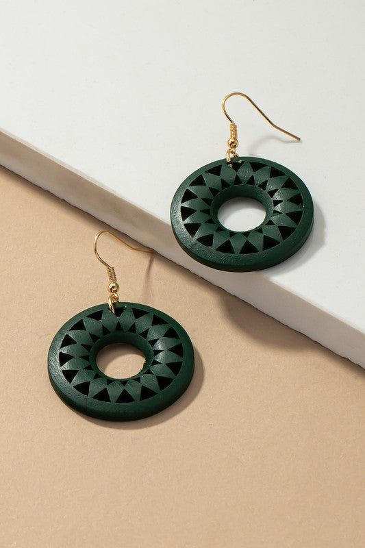 CIRCLE DROP EARINGS Wäre Rare