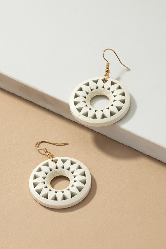 CIRCLE DROP EARINGS Wäre Rare