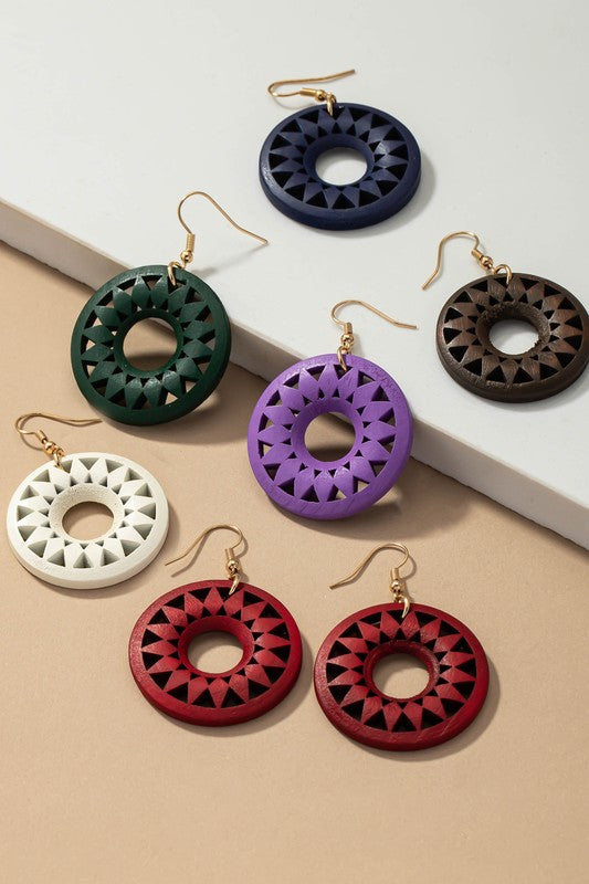 CIRCLE DROP EARINGS Wäre Rare