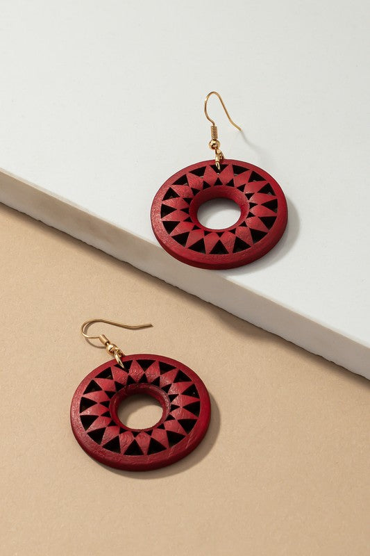 CIRCLE DROP EARINGS Wäre Rare
