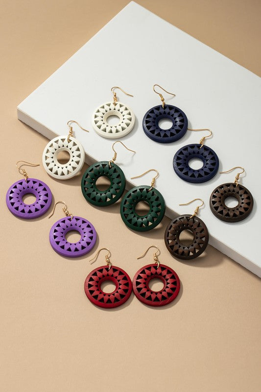 CIRCLE DROP EARINGS Wäre Rare
