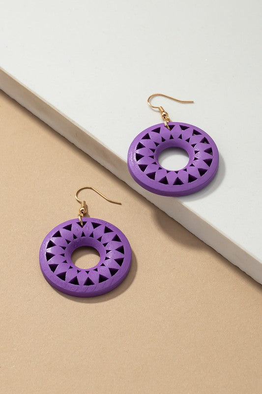 CIRCLE DROP EARINGS Wäre Rare