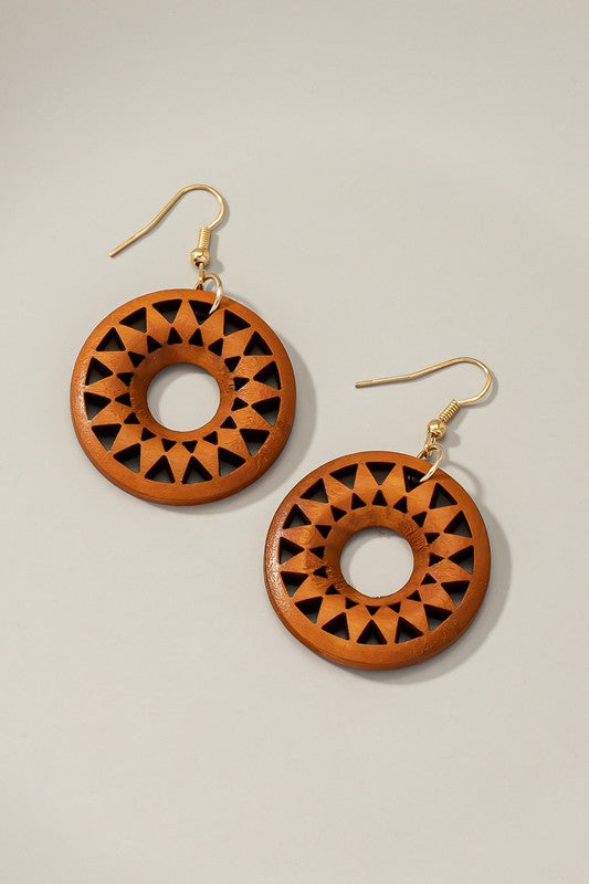 CIRCLE DROP EARINGS Wäre Rare