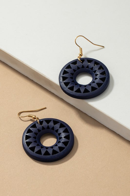 CIRCLE DROP EARINGS Wäre Rare