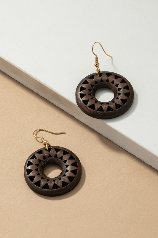 CIRCLE DROP EARINGS Wäre Rare