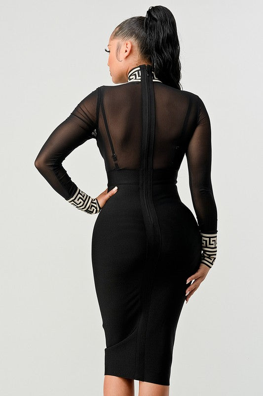 HOLIDAY MESH BANDAGE DRESS Wäre Rare Fashion