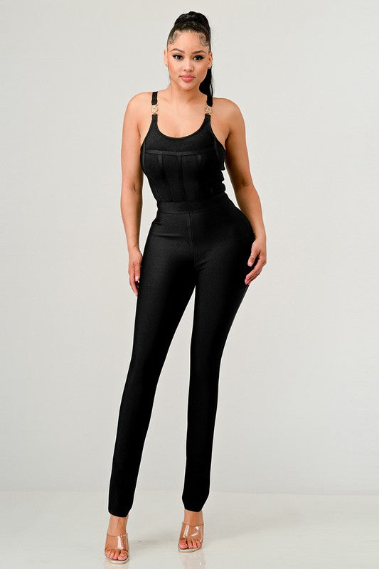BODYCON BANDAGE JUMPSUIT Wäre Rare Fashion