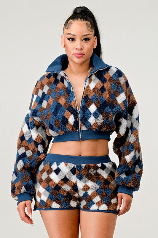 CHECKER PRINT TWO PIECE SET Wäre Rare Fashion