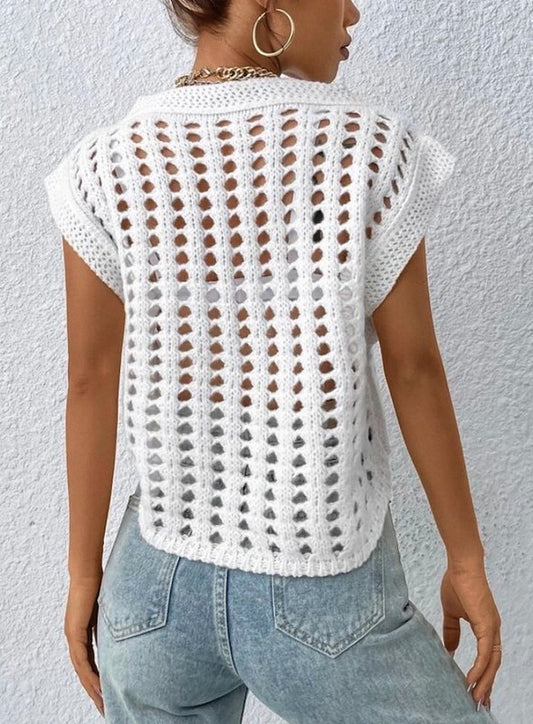 CROCHET SWEATER VEST Wäre Rare Fashion