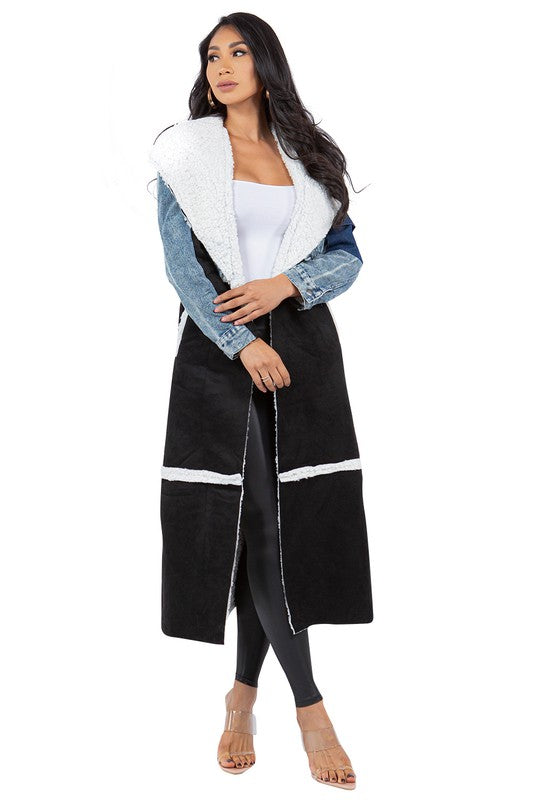 Fuzzy Teddy Trench Coat Wäre Rare Fashion