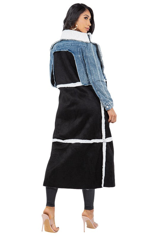 Fuzzy Teddy Trench Coat Wäre Rare Fashion