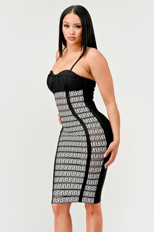 MAZE ENIGMA BODYCON DRESS Wäre Rare Fashion