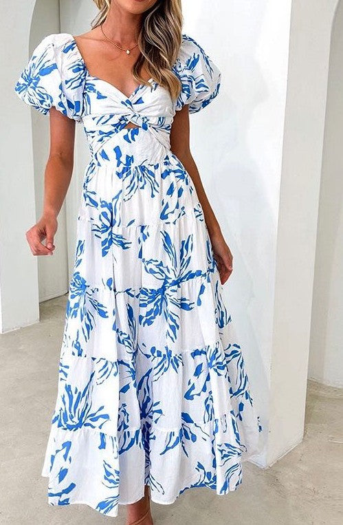 PUFF SLEEVE MAXI DRESS Wäre Rare Fashion
