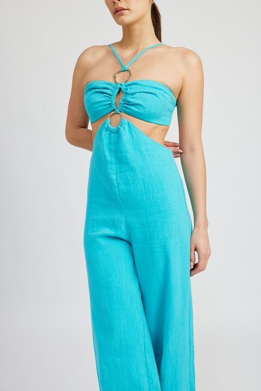 DOUBLE O RING CUT OUT JUMPSUIT Wäre Rare Fashion