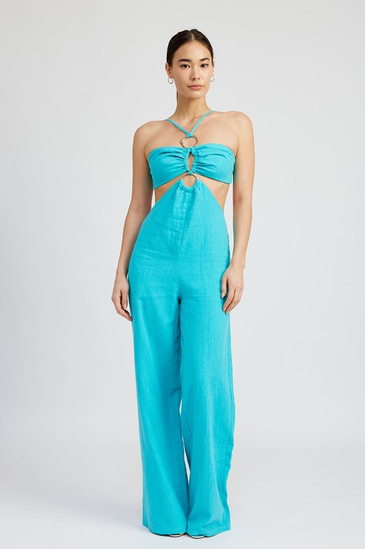 DOUBLE O RING CUT OUT JUMPSUIT Wäre Rare Fashion