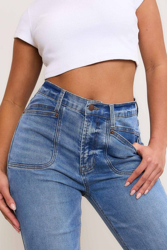 SQUARAE POCKET BOOTCUT JEANS Wäre Rare Fashion