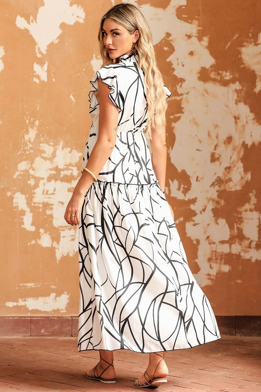 RUFFLED LOOSE NECK DRESS Wäre Rare Fashion