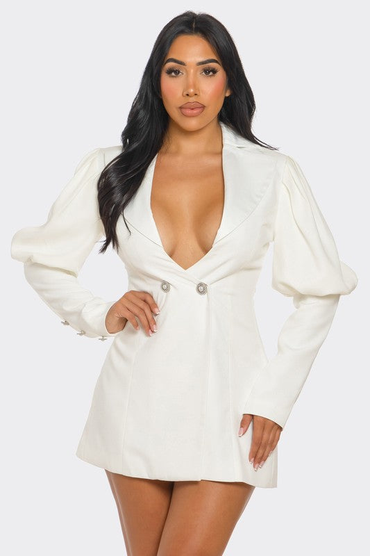 PUFF SLEEVE BLAZER DRESS Wäre Rare Fashion