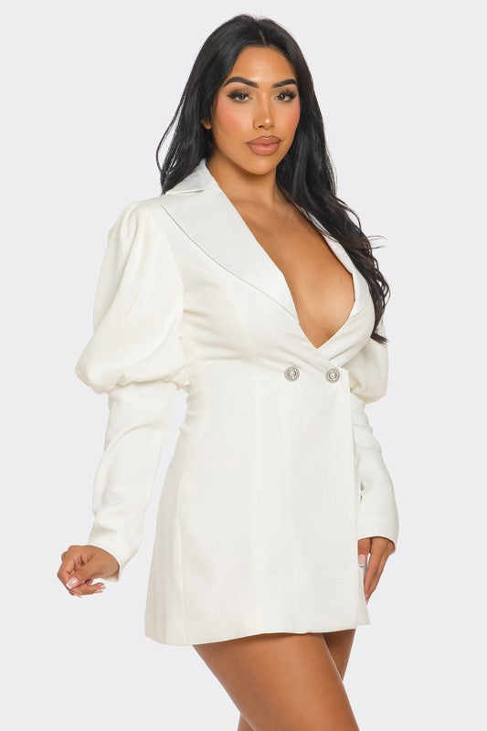 PUFF SLEEVE BLAZER DRESS Wäre Rare Fashion
