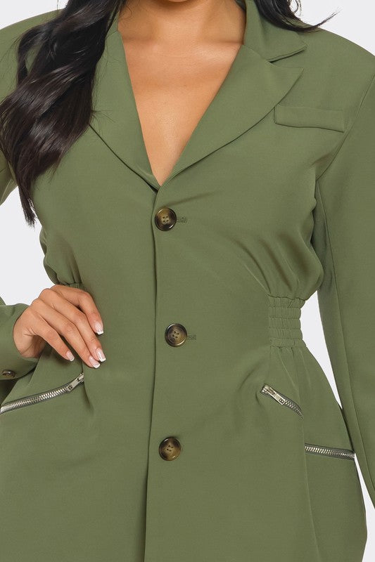 TAILORED UTILITY BLAZER DRESS Wäre Rare Fashion