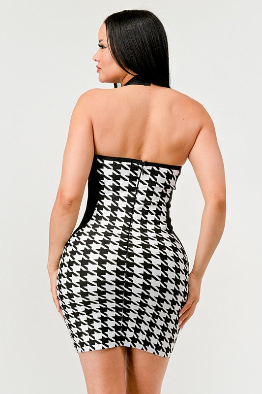 CHECKMATE ILLUSION BANDAG DRESS Wäre Rare Fashion