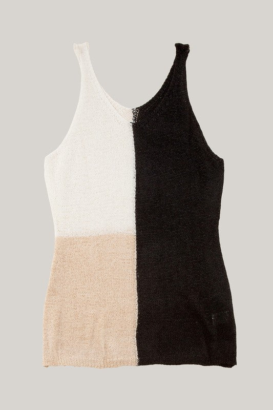 COLOR BLOCKED CAMI TOP