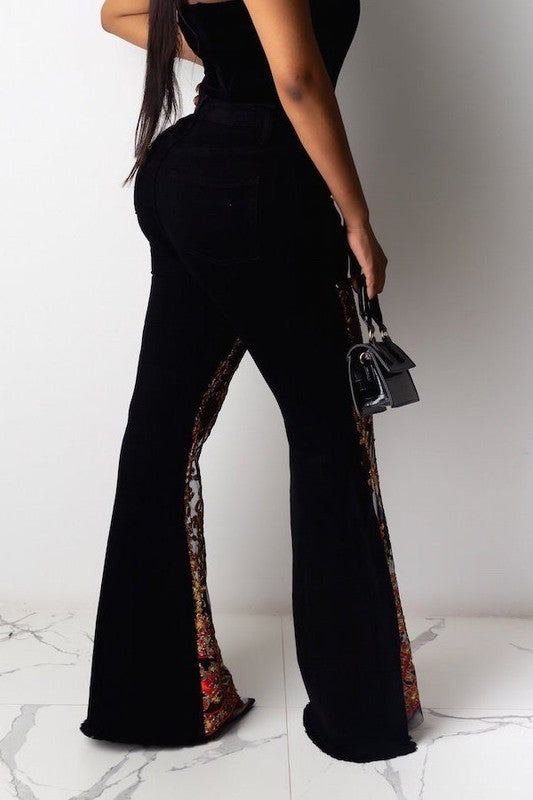 LUNAR LACE FRAYED JEANS Wäre Rare Fashion
