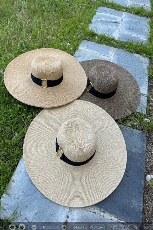 COCONUT RING BRIM SUN HAT