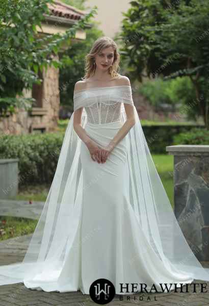 Plunging V-neck Beaded Wedding Dress Wäre Rare