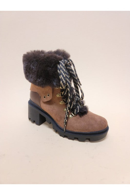 VINI-FUR COMBAT BOOTIES Let's See Style