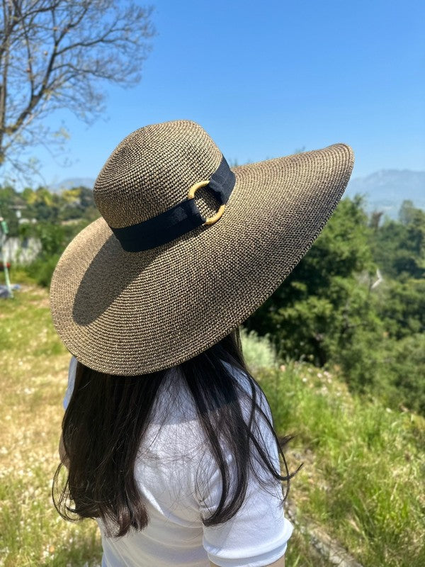 COCONUT RING BRIM SUN HAT