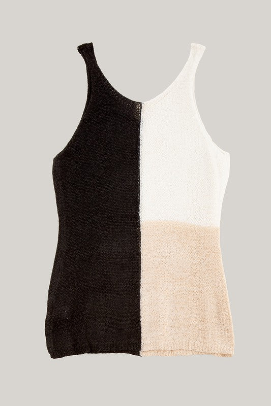 COLOR BLOCKED CAMI TOP