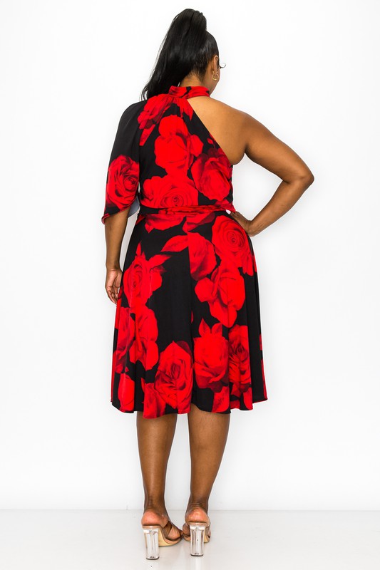 PLUS ROSE PRINT DRESS Wäre Rare