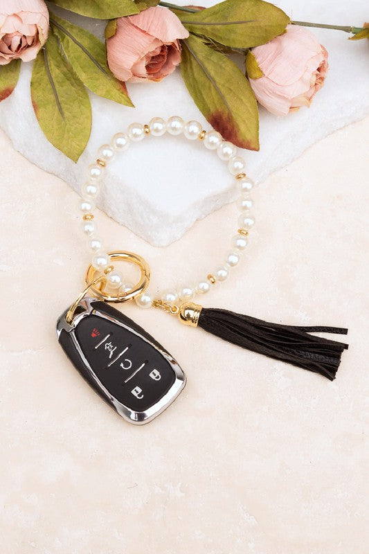 Classic Pearl Key Ring Bracelet - Wäre Rare