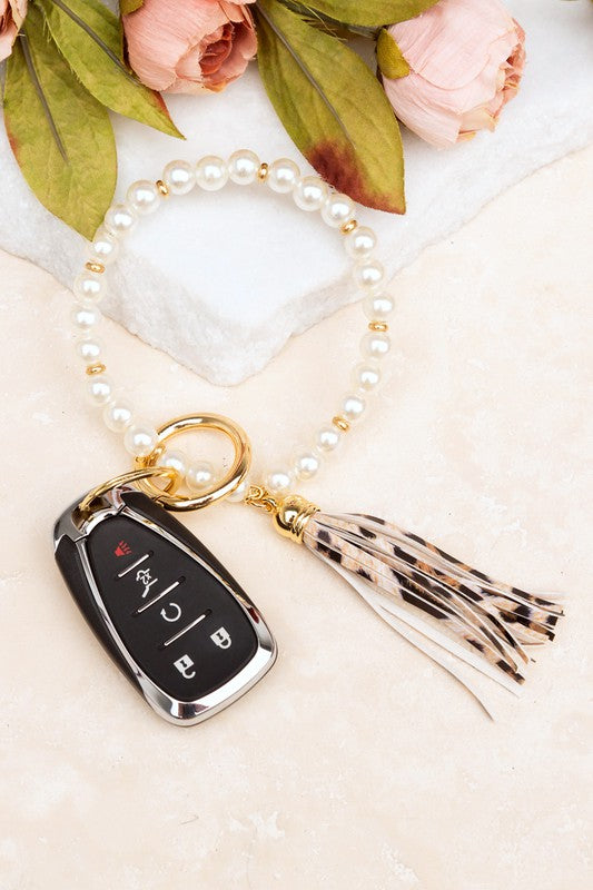 Classic Pearl Key Ring Bracelet - Wäre Rare