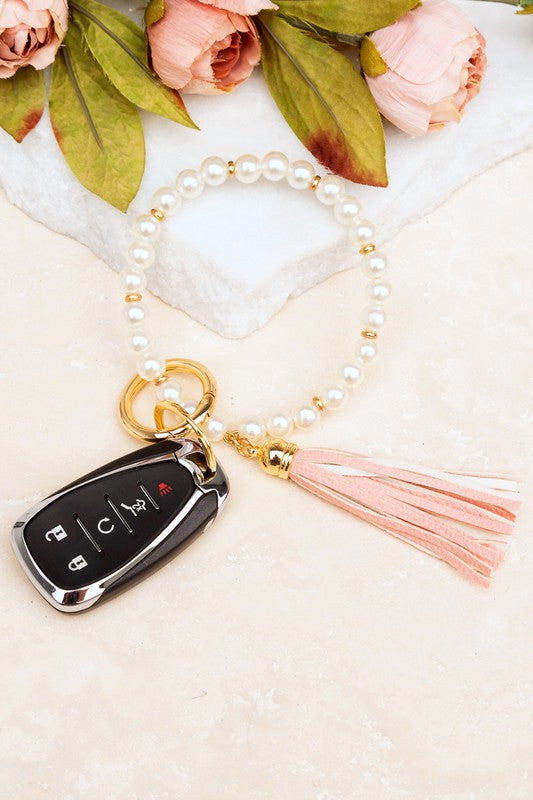 Classic Pearl Key Ring Bracelet - Wäre Rare