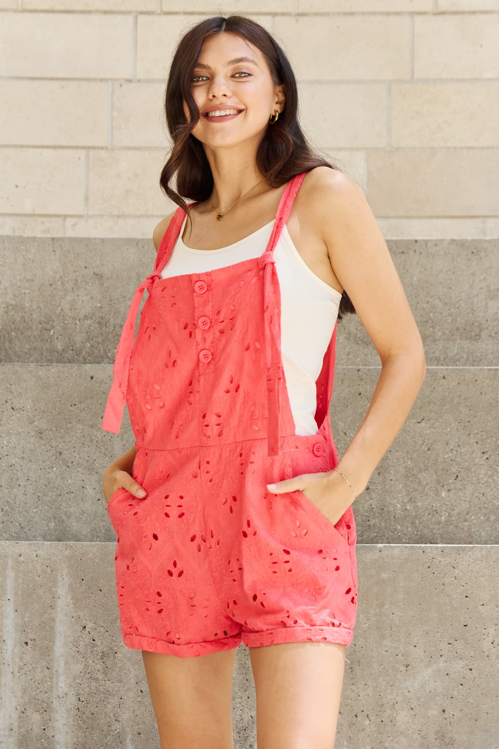 Playful Crochet Romper