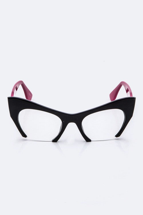 Iconic Cat Eye Frame Clear Glasses - Wäre Rare