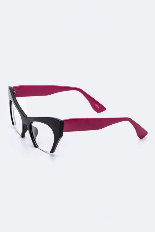 Iconic Cat Eye Frame Clear Glasses - Wäre Rare