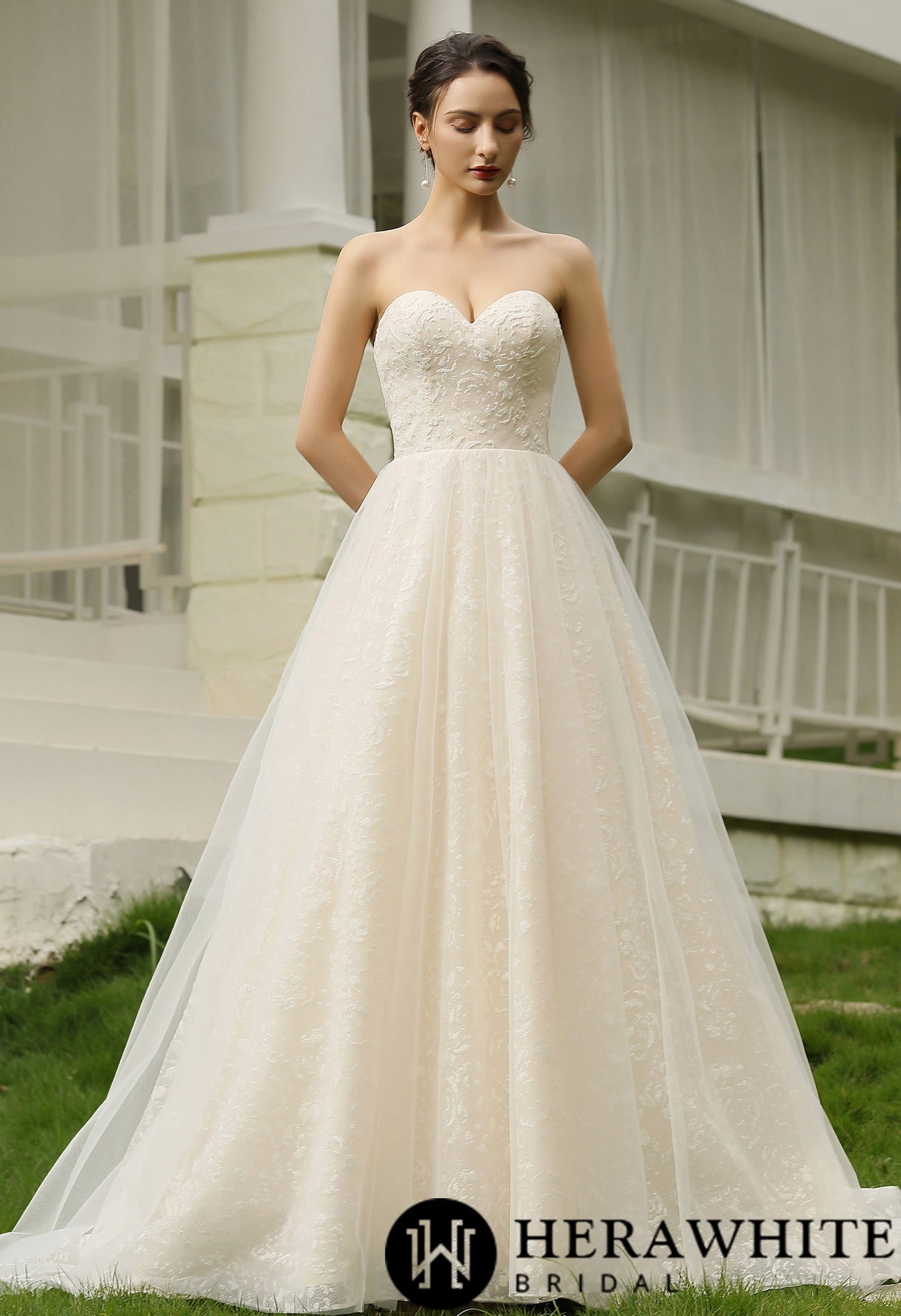 Sequins Princess Lace Wedding Dress - Wäre Rare