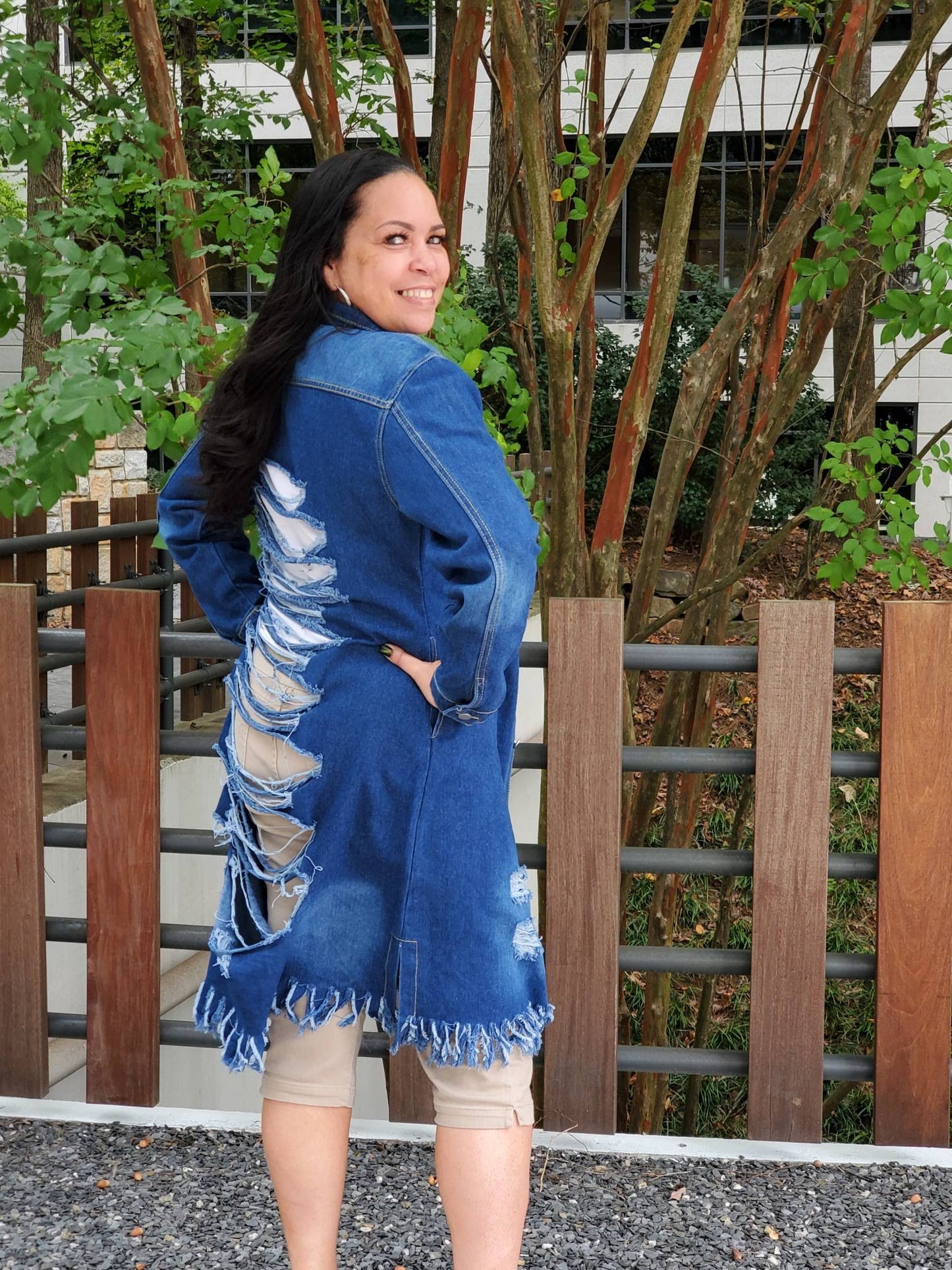 Distressed Denim Dress - Wäre Rare