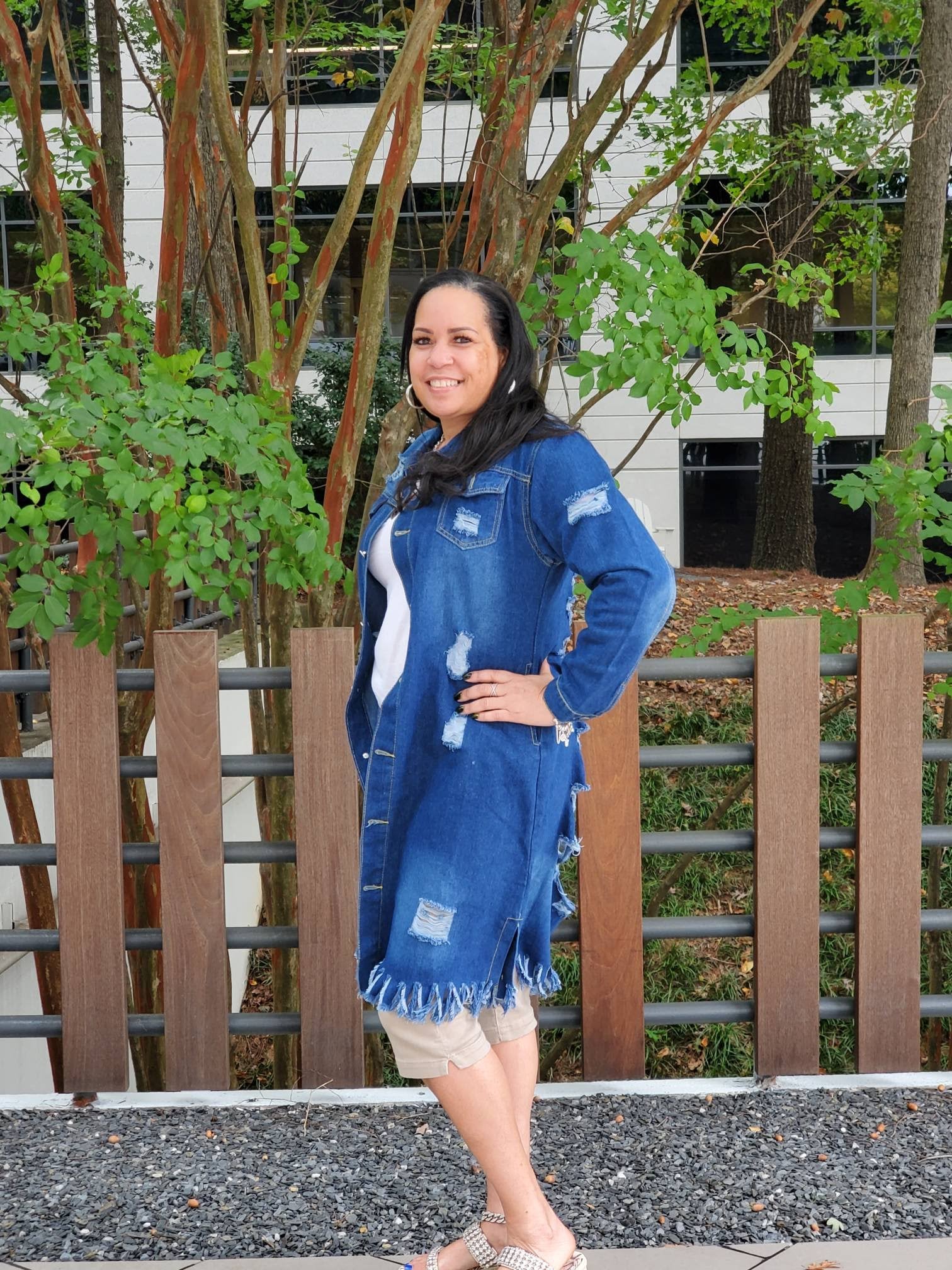 Distressed Denim Dress - Wäre Rare