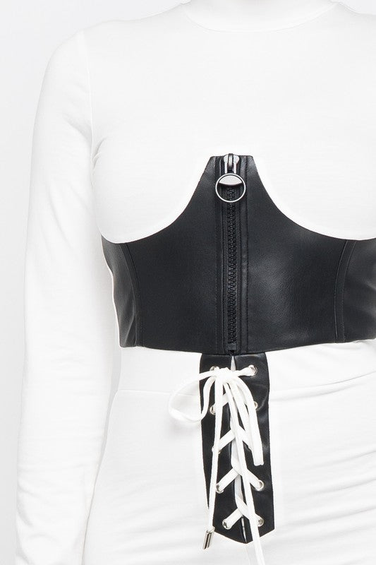Leather Corset Jumpsuit - Wäre Rare