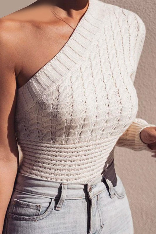 Sexy One Shoulder Sweater - Wäre Rare