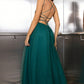 Lace-Up Backless Mesh Dress Wäre Rare Trend