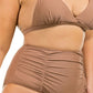 PLUS HIGH WAIST RUGHE BIKINI Wäre Rare Fashion