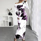 White/Purple Floral Maxi Dress Wäre Rare